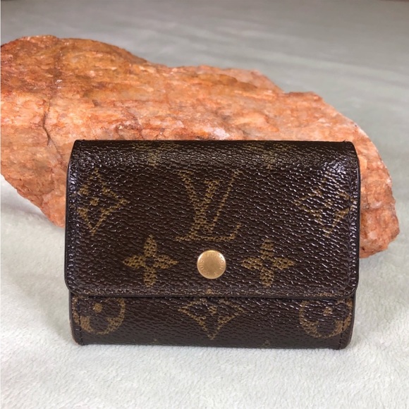 Authentic Louis Vuitton Monogram Porte-Monnaie Plat Coin Card wallet - Picture 5 of 14